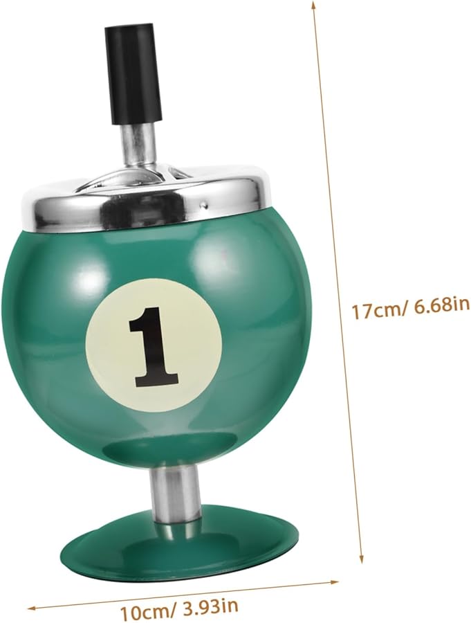 حامل منفضة سجائر على شكل طاولة بلياردو مقاوم للرياح مع إطفاء تلقائي للاستخدام الداخلي والخارجي - Image 3