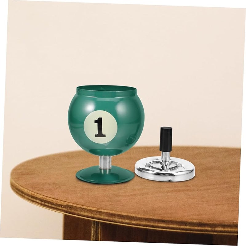 حامل منفضة سجائر على شكل طاولة بلياردو مقاوم للرياح مع إطفاء تلقائي للاستخدام الداخلي والخارجي - Image 4