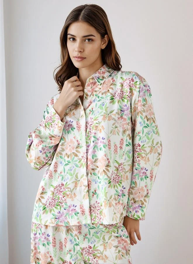 سبلاش فيڤ طقم بلوزة وبنطلون واسع الساقين