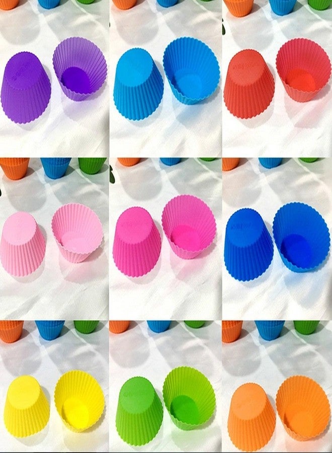 Oblivion Silicone Cupcake Mould 7 Pcs – Flexible, Non-Stick, Cake & Muffin Moulds for Baking, Durable Airfryer Liners Microwave, Easy Release, Reusable & Heat-Resistant Kitchen Essential (Any Color) - Image 4