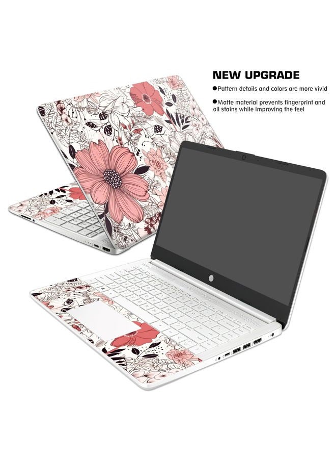 TracyArt Laptop Skin Decal HP 15.6" - Botanical, Laptop Cover Sticker, No Cutting Required, No Bubble, Waterproof, Scratch Resistant - Including Wide Screen and Wrist Pad - Image 3