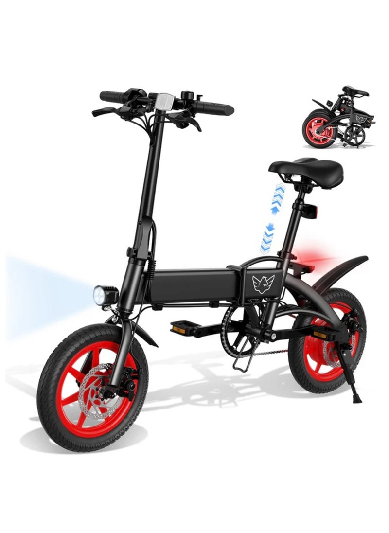 Windhorse Premium Quality Adult Folding Electric Scooter with 350W Brushless Motor, 36V 8AH Battery, Carbon Alloy Frame, 14-Inch Tires, C19 Dual Disk Brake, Adjustable Seat Electric Scooter for Men and Women  - Image 4