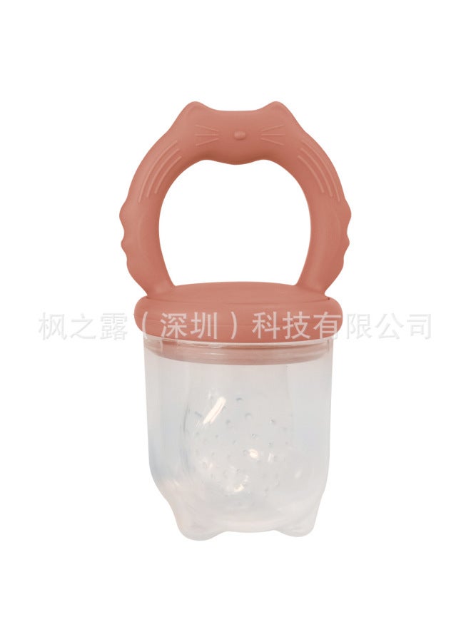 Silicone Baby Fruit And Vegetable Bite Bite Food Supplementary Artifact Ice Lattice Food Grade Fruit And Vegetable Feeder Bite Bag Pacifier