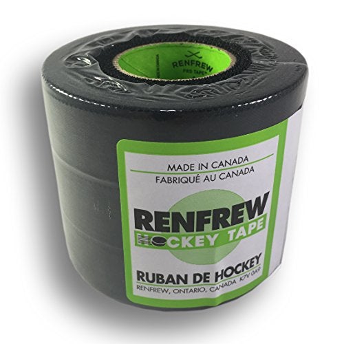Renfrew, 1" Cloth Hockey Tape, (18m, Black XT, 3pk) - Image 1