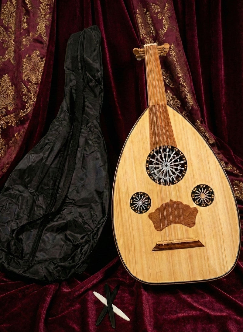 Al-Karaz Music Educational Musical Oud with Bag and oud picks - Image 2