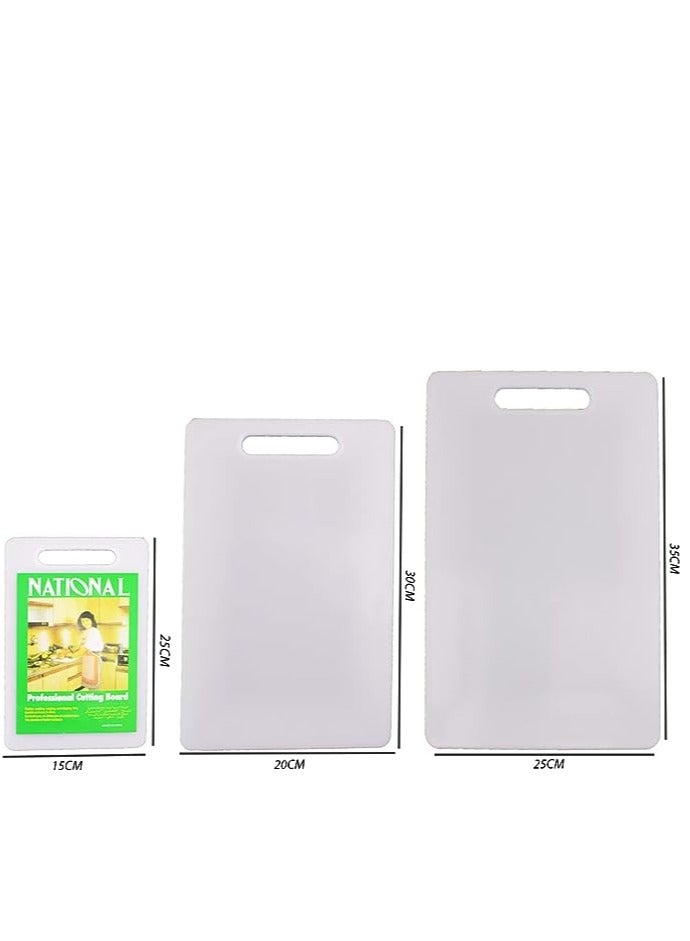 National لوح تقطيع، ألواح تقطيع بلاستيكية متينة خالية من مادة BPA للمطبخ - عبوة من 3 قطع - Image 5