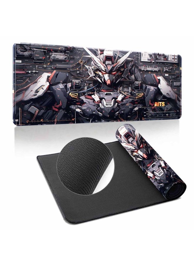Generic - Gundam Mouse Pad Oversized Machine Warfare Boys Science And Technology Sense Computer Keyboard Pad Learning Games Dormitory Non-Slip Table Pad-Color:600*1200*4mm-Pattern:Up To ① Paragraph 12 - Image 1