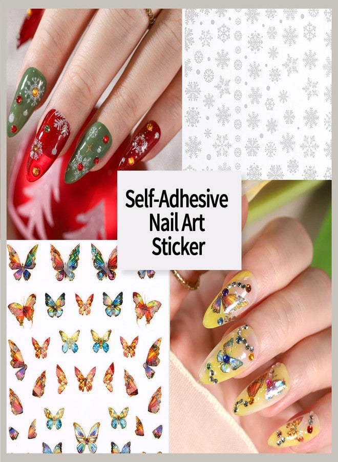 FANDAMEI Nail Art Kit, Nail Design Kit, Nail Brushes, Nail Decorations For Nail Art, Rhinestones For Nails, Nail Stickers, Pearl Chrome Nail Powder, Chrome Powder For Nails, Nail Design Tools - Image 4