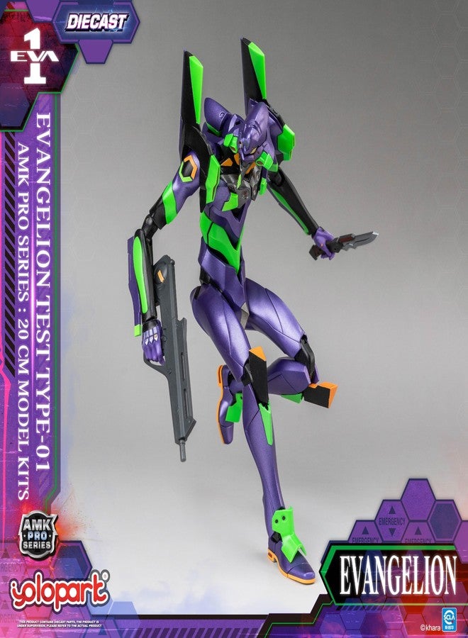 YOLOPARK EVANGELION Unit-01 Figure,AMK PRO Series 7.87 Inch Highly Articulated Multipurpose Humanoid Decisive Weapon Rebuild of Evangelion Model Kit - Image 4