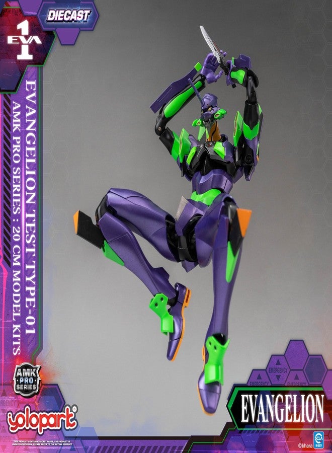 YOLOPARK EVANGELION Unit-01 Figure,AMK PRO Series 7.87 Inch Highly Articulated Multipurpose Humanoid Decisive Weapon Rebuild of Evangelion Model Kit - Image 5
