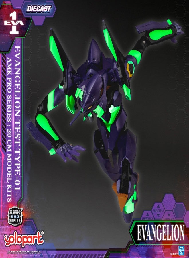 YOLOPARK EVANGELION Unit-01 Figure,AMK PRO Series 7.87 Inch Highly Articulated Multipurpose Humanoid Decisive Weapon Rebuild of Evangelion Model Kit - Image 2