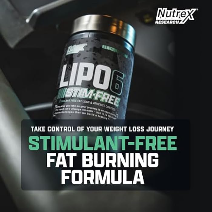 Nutrex Research LIPO SIX Stim-Free Metabolism & Appetite Support Supplement – Reduce Hunger | Non-Stimulant Weight Management Supplement for Women and Men – 60 Servings - Image 2