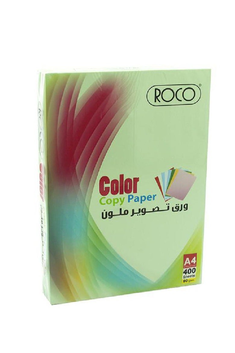 ROCO Color Copy Paper PlainGreenA480 gsm400 Sheets 
