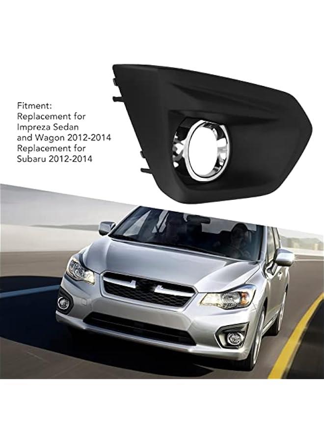 Loquat Fog Light Bezel, Driver/Passenger Side Front Bumper Fog Light Cover, Left/Right Side Chrome Front Fog Light Trim Replacement for Impreza Sedan and Wagon, for Subaru 2012-2014 - Image 2