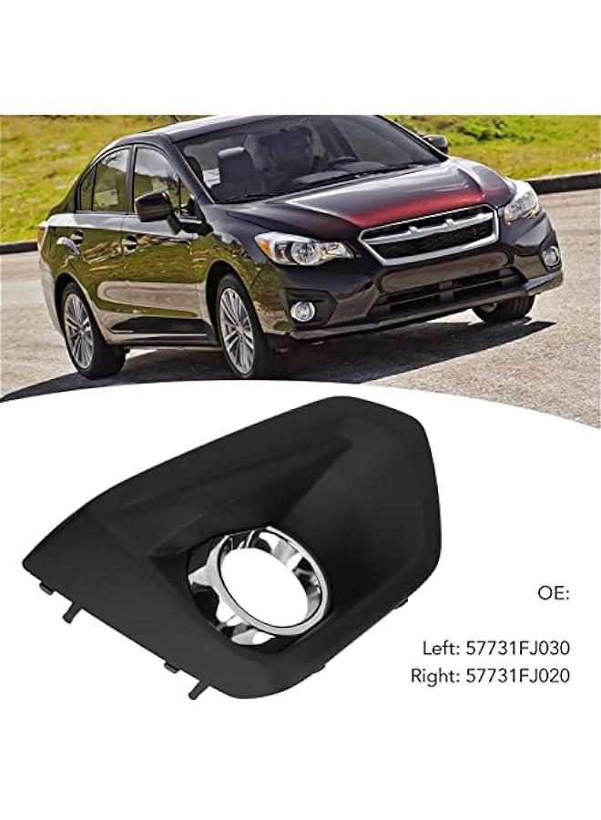 Loquat Fog Light Bezel, Driver/Passenger Side Front Bumper Fog Light Cover, Left/Right Side Chrome Front Fog Light Trim Replacement for Impreza Sedan and Wagon, for Subaru 2012-2014 - Image 3