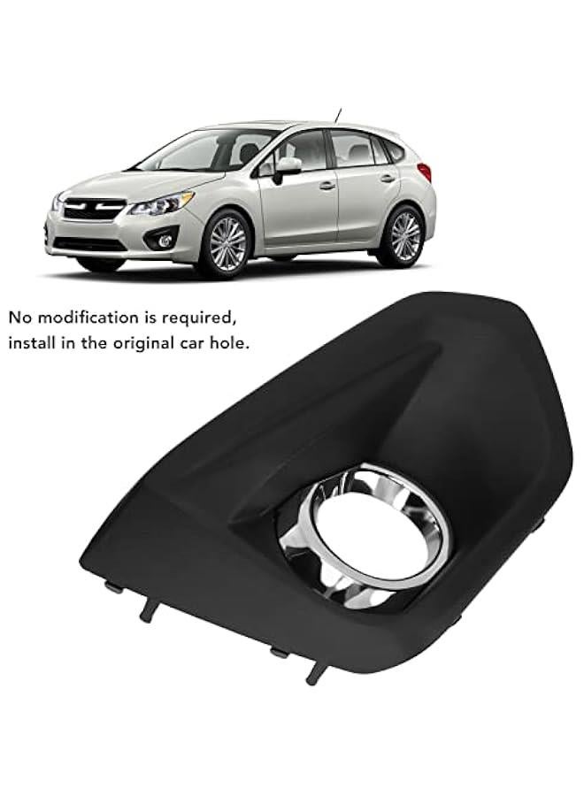 Loquat Fog Light Bezel, Driver/Passenger Side Front Bumper Fog Light Cover, Left/Right Side Chrome Front Fog Light Trim Replacement for Impreza Sedan and Wagon, for Subaru 2012-2014 - Image 4