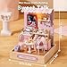 Flever Dollhouse Miniature DIY House Kit Creative Room with Furniture for Romantic Valentines Gift Sweet Talk - Image 4