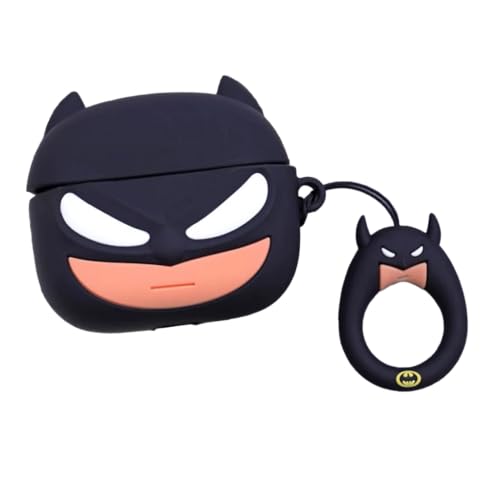 iTronix Cute 3D Case for Airpods Pro 3 (2025) Shockproof Soft Silicone Skin Case (Black Bat) - Image 1