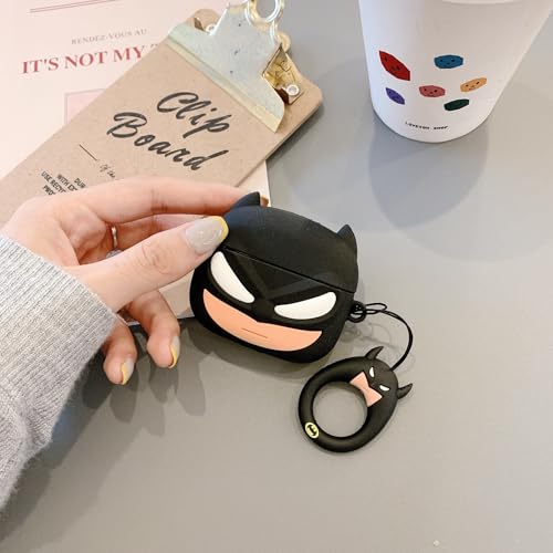 iTronix Cute 3D Case for Airpods Pro 3 (2025) Shockproof Soft Silicone Skin Case (Black Bat) - Image 3