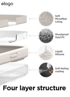 Elago Silicone Case Cover for iPhone 14 Pro MAX - Stone  - Image 5