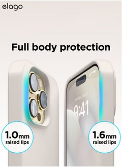 Elago Silicone Case Cover for iPhone 14 Pro MAX - Stone  - Image 3