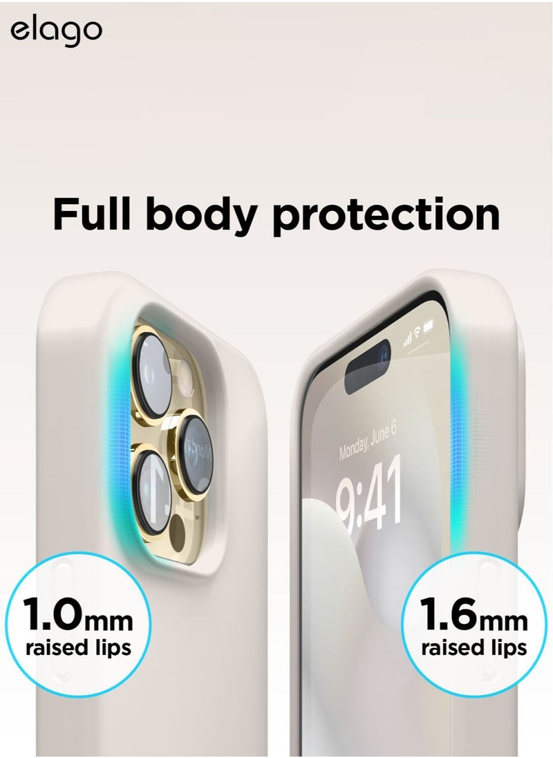 Elago - Silicone Case Cover for iPhone 14 Pro MAX - Stone - Image 1