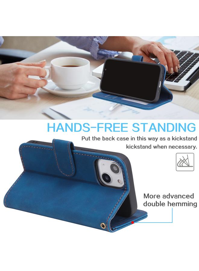 S-TOP Case For iPhone 12 mini Skin Feel Anti-theft Brush Horizontal Flip Leather Phone Case - Image 3