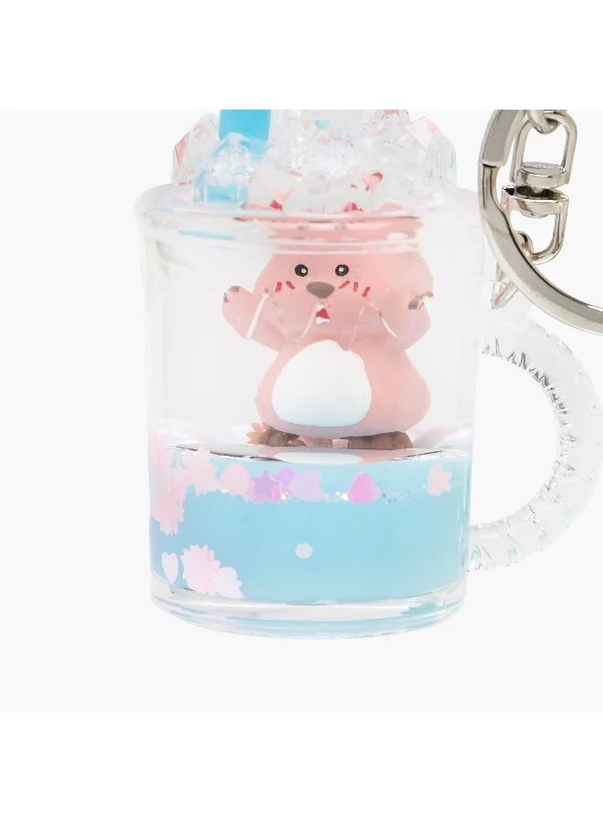 Lifestyle Liquid Keychain-Juice- (Acrylic) Multicolour \ 58X44X30