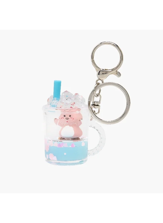 Lifestyle Liquid Keychain-Juice- (Acrylic) Multicolour \ 58X44X30