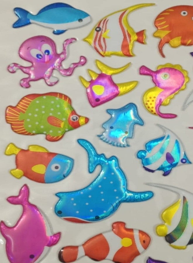 fullfills New Plastic Foam Sticker in Multi Shapes (Dionosaur-Fish) - Image 4