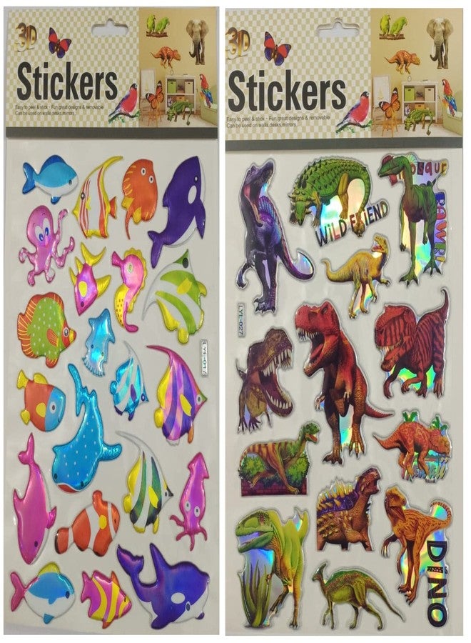 fullfills New Plastic Foam Sticker in Multi Shapes (Dionosaur-Fish) - Image 1