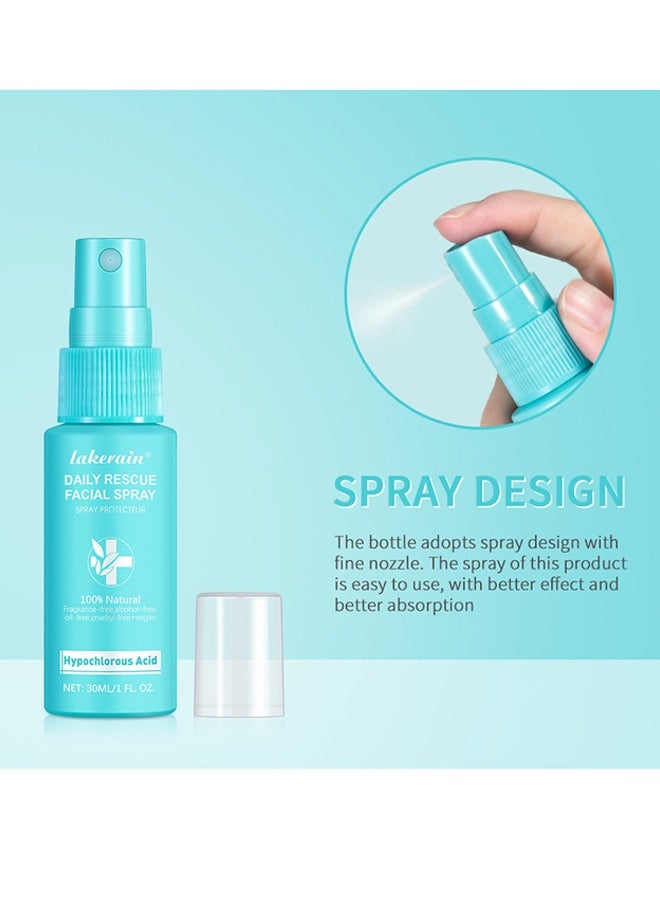 lakerain Daily Rescue Facial Spray,Facial Toner with Pure Hypochlorous,Face and Skin Renew Toner Spray,Moisturising Spray for Sensitive Skin,Acid Hypochlorous Acid Spray-30ml  - Image 3