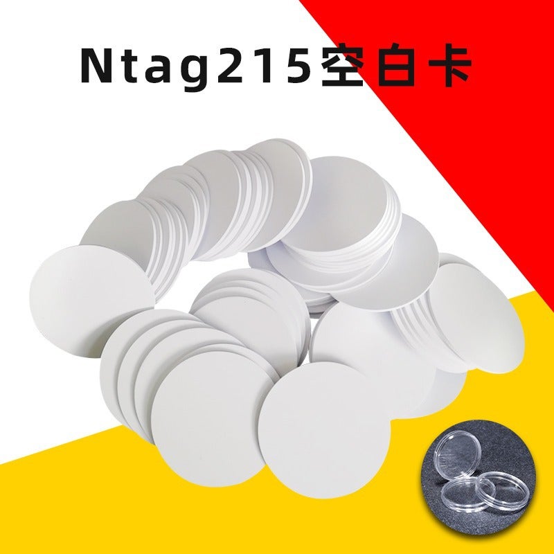 Ntag215 Coin Card Nfc White Card Chip Round Card 213 Touch-To-Play Game Launch Card Self-Made Game Card - Image 4