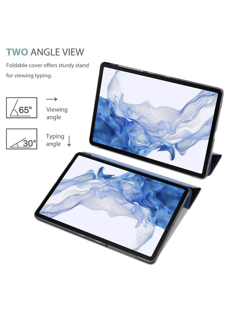 erorex Galaxy Tab S8 Plus/S7 Plus 12.4" Case, Slim Lightweight Stand Case Shell Cover for Samsung X800/X806/T970/T975/T976/T978 2022 2020 Release -Navy - Image 5