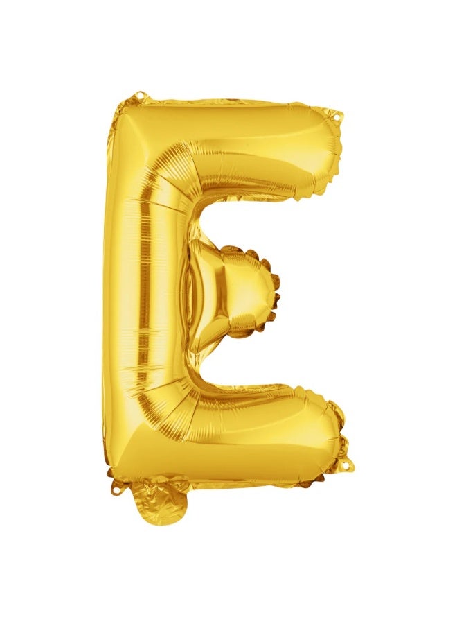حديقة الألعاب بالون الحرف E الذهبي العملاق  من الفويل والهيليوم بالون مايلار مفرد كبير مستلزمات زينة حفلة عيد ميلاد وحفل استقبال المولود - Image 1