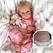 ROSHUAN Reborn Baby Dolls Realistic Blonde Girl 18 inch Real Looking Newborn Baby Dolls Silicone Full Body Squishy Lifelike Realistic Baby Girl Dolls Eyes Open for Kids Gifts - Image 2