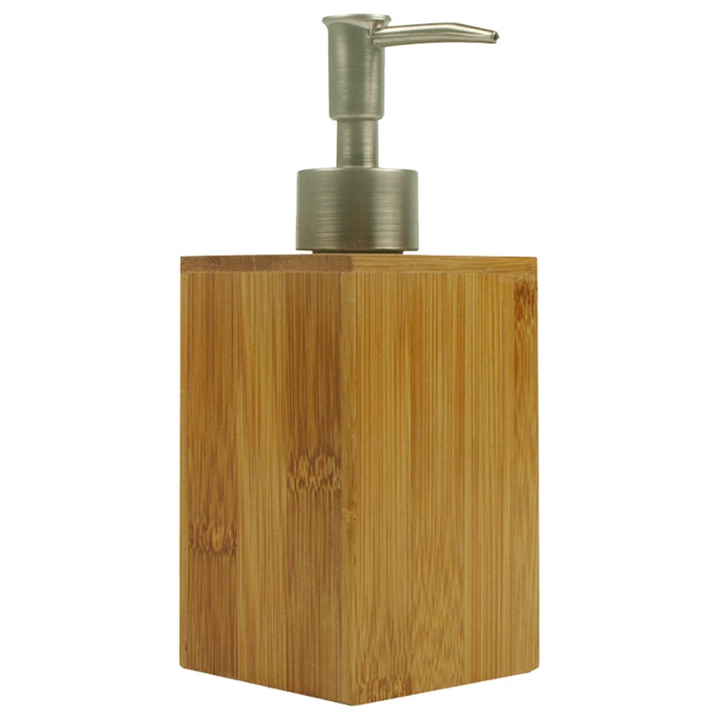 220mL Bathroom Soap Dispenser Lotion Shampoo Dispenser Bottle Holder Kitchen Bamboo Liquid Hand Soap Dispenser Pump - Image 1