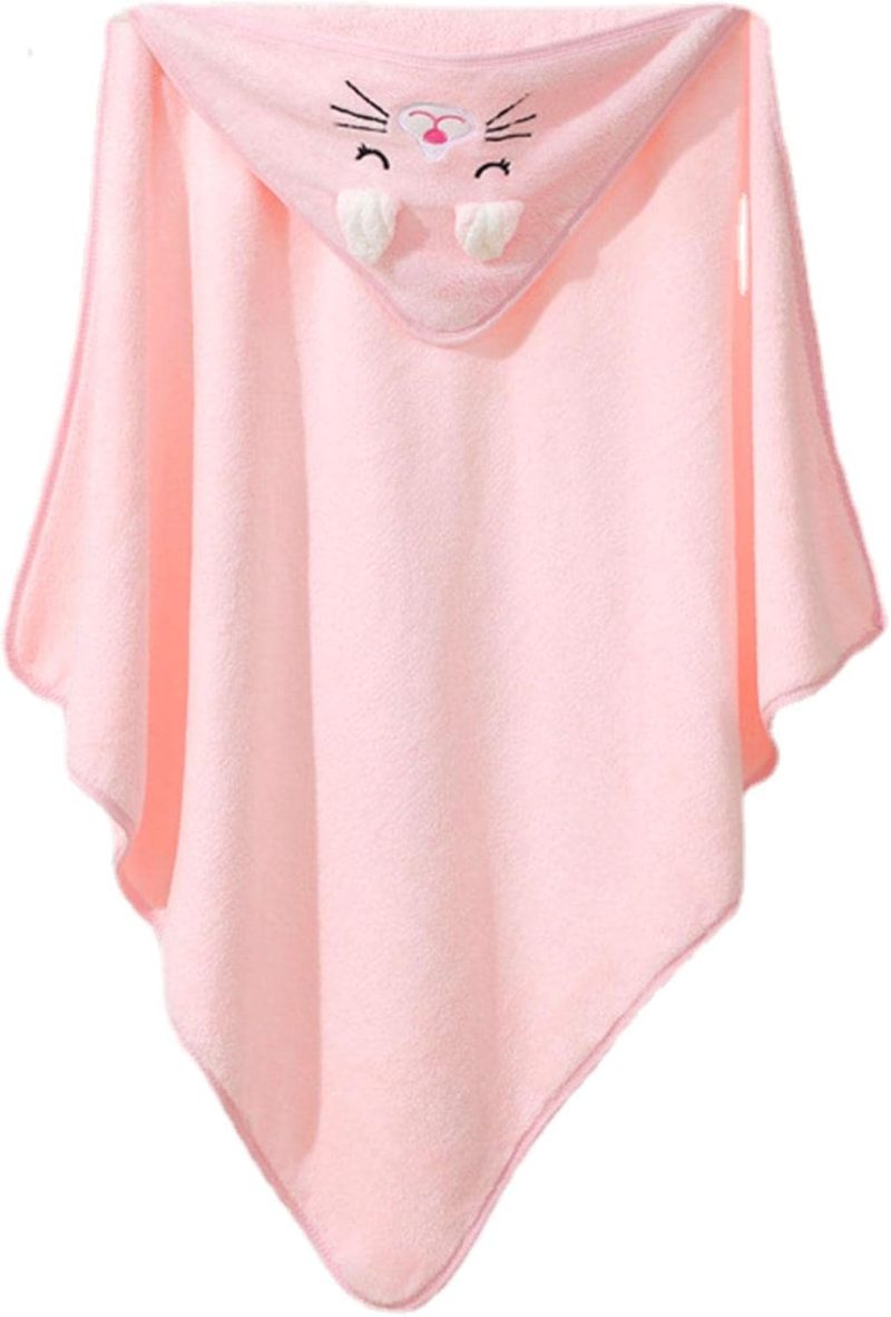 Hooded Baby Towel 3 Pack Soft Absorbent Coral Velvet - Gentle Durable Animal Design Towel for Newborns Infants Toddlers - Image 4