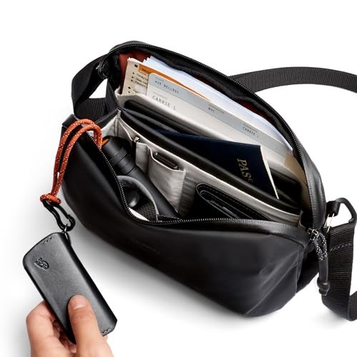 Bellroy Venture Travel Crossbody (black crossbody bag/travel bag with RFID protection and optimized for travel) - JetBlack - Image 3