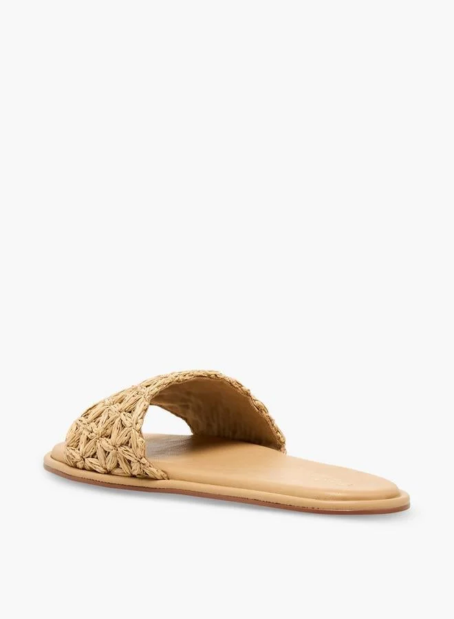 سيليست Women Weave Textured Slide Sandals