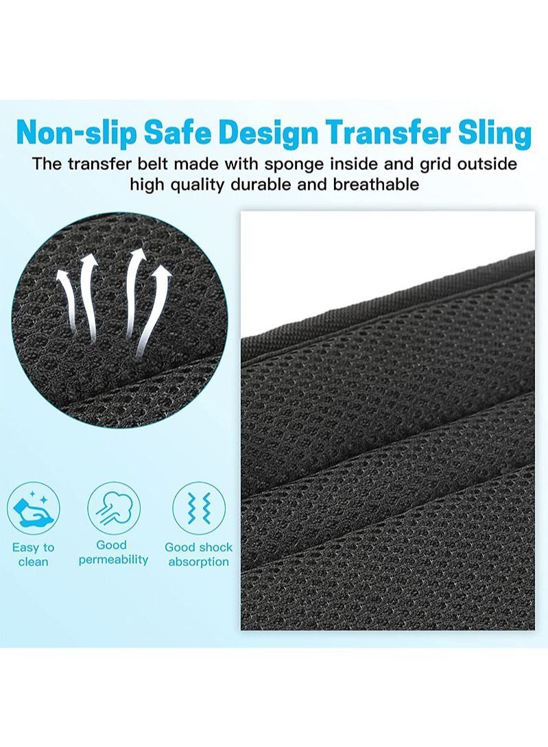XiuWoo Padded hospital bed transfer nursing sling for lifting elderly care transfer sling handle back lifting mobility belt for patient care for medical lifting aids length 82 cm width 23 cm - Image 5