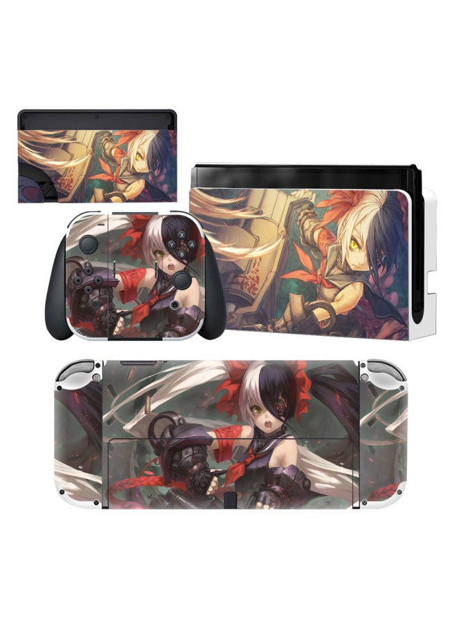 Suitable For Nintendo Switch Oled Sticker NS Sticker Switch Pain Sticker Anti-scratch And Durable Protective Film-Color:0199 - Image 4