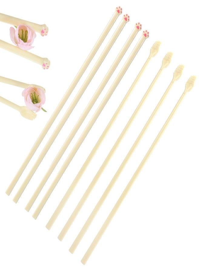 Thrymme Cat Paw Chopsticks, 4 Pairs Cat Chopsticks with Hands and Cats Paw, Non-Slip Grip Lightweight Reusable Chopstick, Fun & Functional Tableware Gifts - Image 1