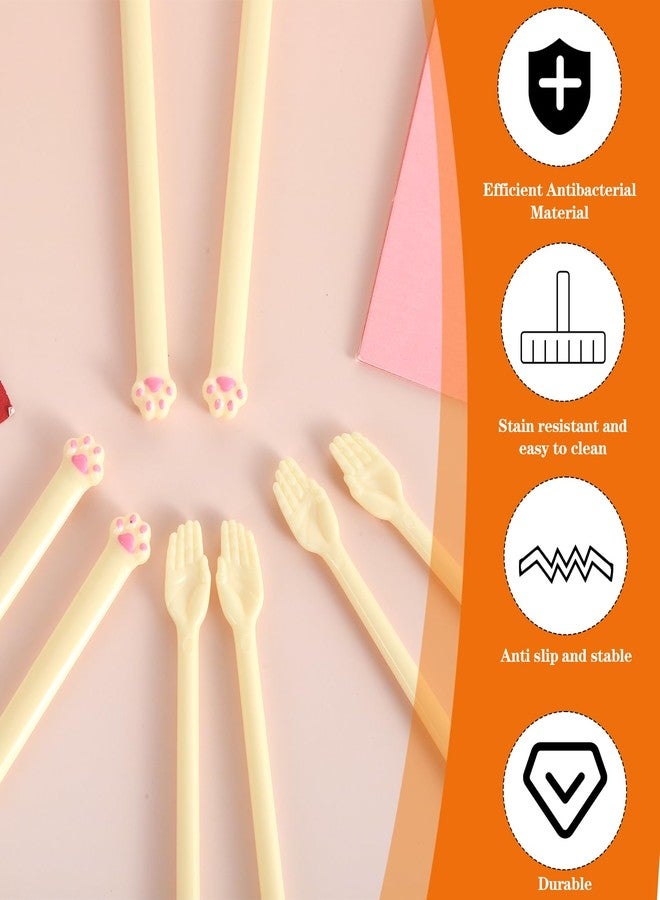 Thrymme Cat Paw Chopsticks, 4 Pairs Cat Chopsticks with Hands and Cats Paw, Non-Slip Grip Lightweight Reusable Chopstick, Fun & Functional Tableware Gifts - Image 5