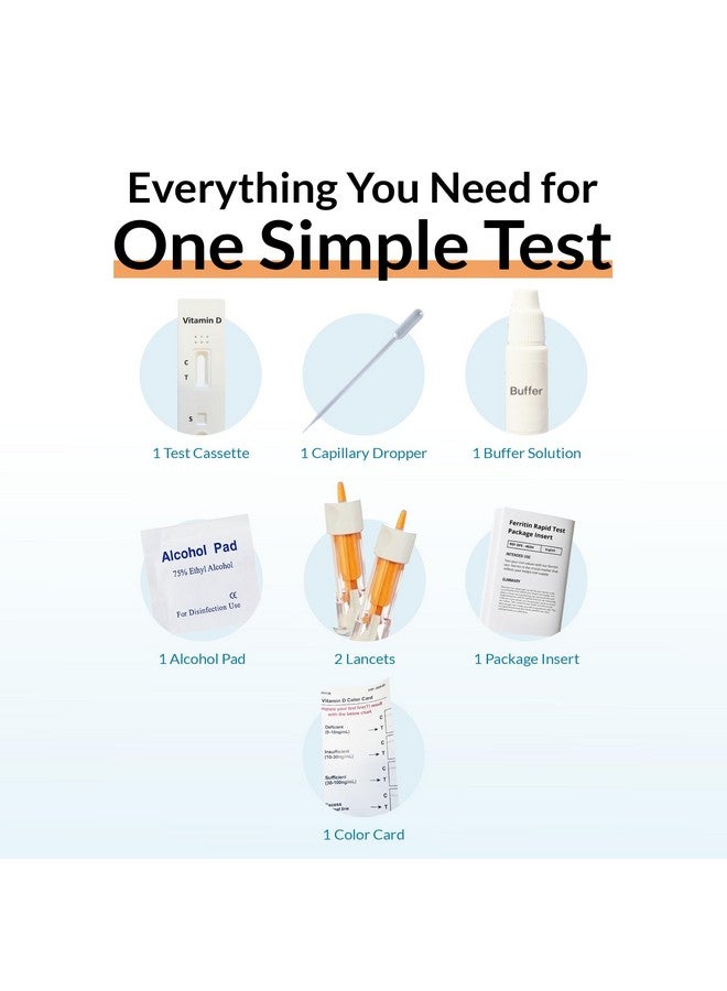 Generic getTested Vitamin D Test Kit at Home - Self Test for Vitamin D Deficiency - Fast, Accurate Results - Easy to Use - No Lab Required - Includes Lancet Buffer Cassette - Finger Prick Blood Test  - Image 4