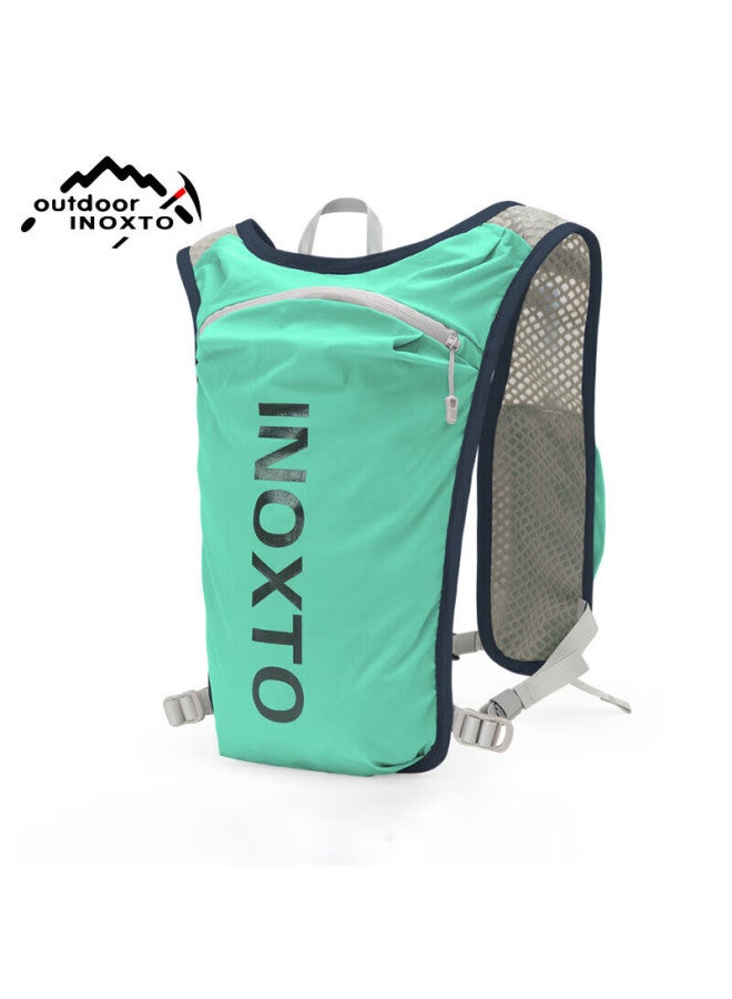 INOXTO Inoxto Trail Running Backpack, Lightweight, Breathable, Quick-drying, 5l Running Bag, Outdoor Backpack With Hydration Bladder, 591 Light Green - Image 1