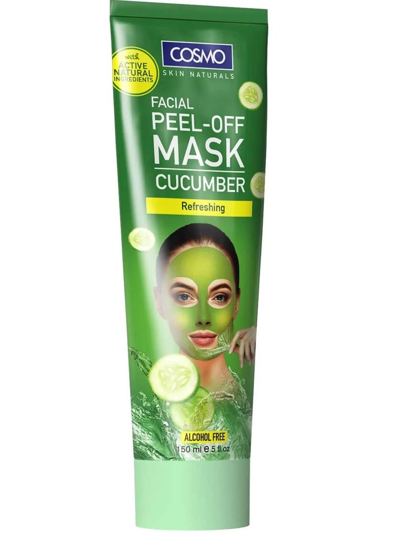 COSMO FACIAL PEELOFF MASK CUCUMBER 150ML - Image 1