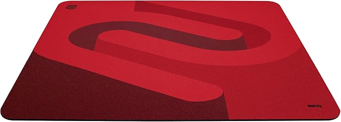 بين كيو BenQ ZOWIE G-SR-SE Red Rouge II، لوحة ماوس كبيرة للألعاب الإلكترونية، قماش مقاوم للرطوبة، انزلاق سلس، لوحة مطاطية عالية الكثافة مع ليونة متوسطة، قاعدة مانعة للانزلاق، لوحة ماوس (ماوس باد) - Image 1