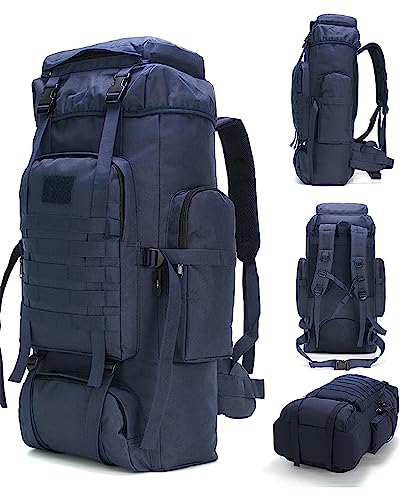King'sGuard 70L Camping Hiking Military Tactical Backpack Outdoor WaterRepellent Adjustable Sport Bag - Image 1