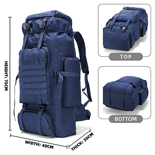 King'sGuard 70L Camping Hiking Military Tactical Backpack Outdoor WaterRepellent Adjustable Sport Bag - Image 3